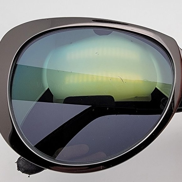 Versace Mod. X99/P Col. 89M Gunmetal Frame Green Mirror Lens Sunglasses w/ Case